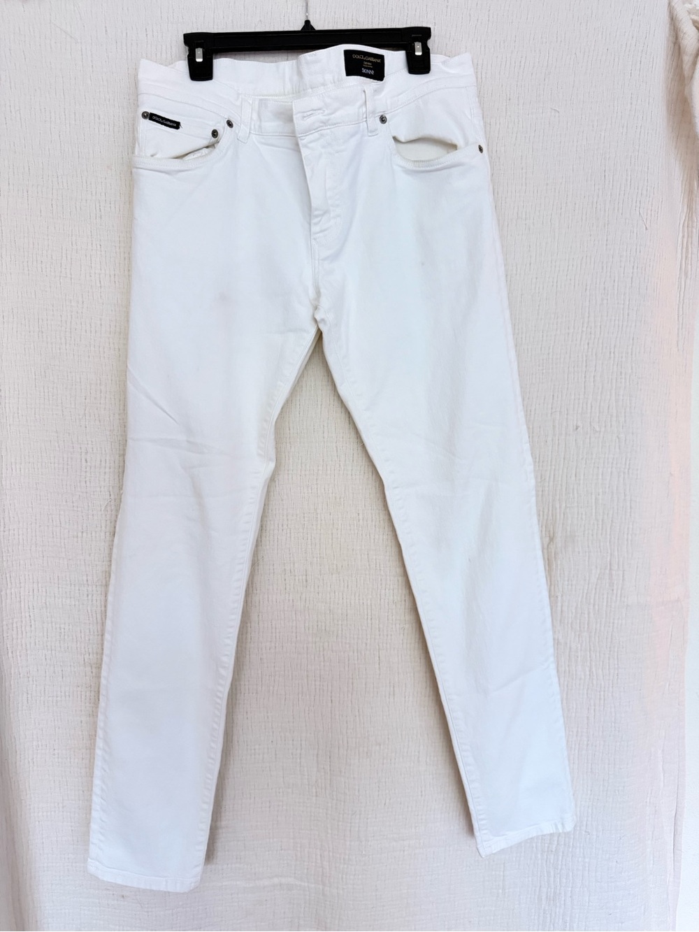 Dolce & Gabbana Men’s White Skinny Jeans Size 54 Made in Italy